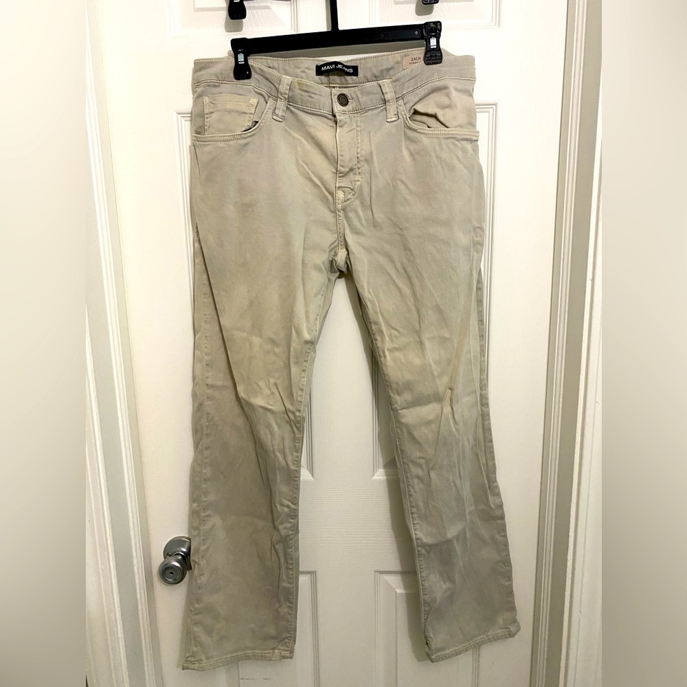 Men’s, Mavi, Zach straight leg pants, khaki, 34x30